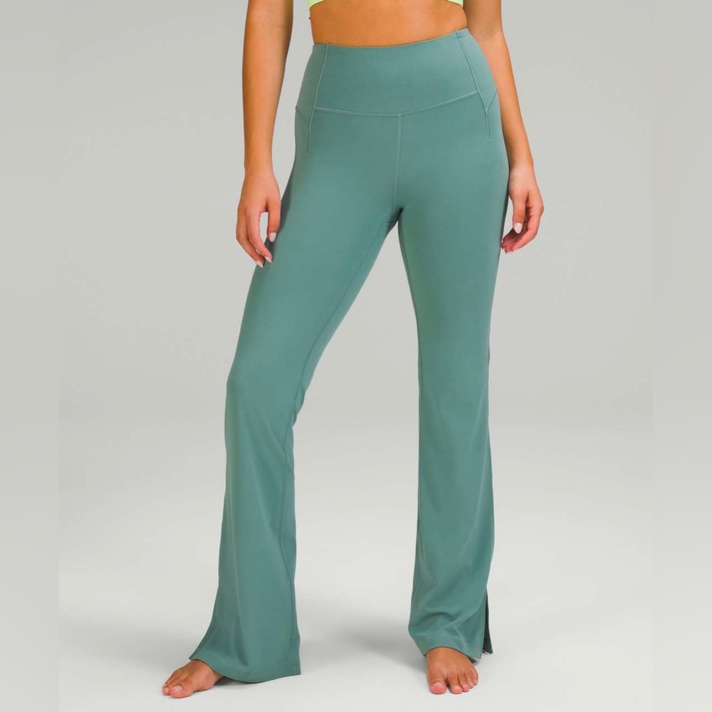 lululemon Groove High-Rise Split-Hem Flared Pant *Nulu, tidewater teal, size 6